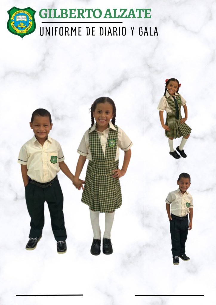 Uniforme diario colegio Gilberto Alzate