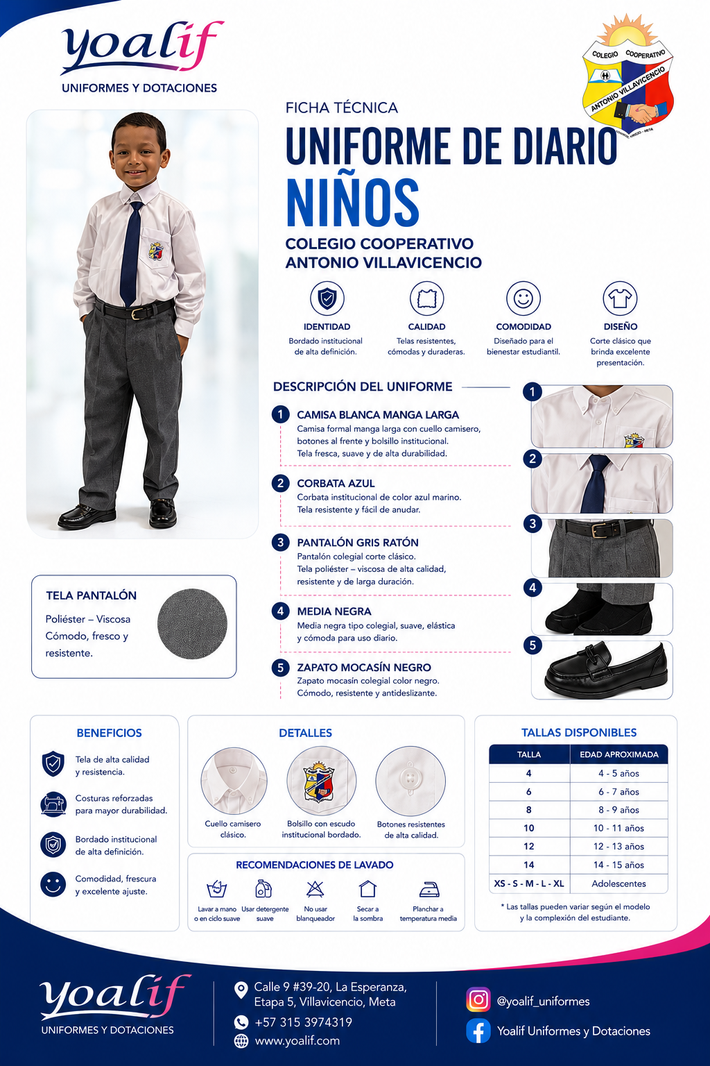 Uniforme para Ninos