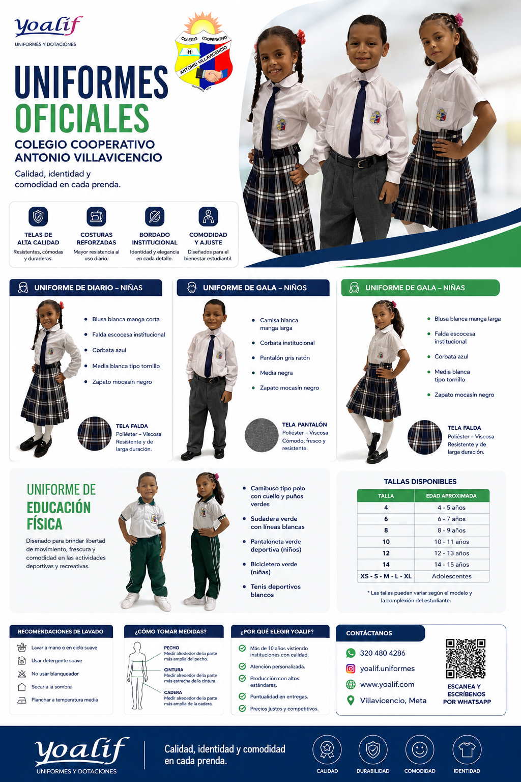 Como elegir el uniforme escolar ideal